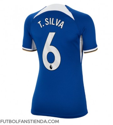 Chelsea Thiago Silva #6 Primera Equipación Mujer 2023-24 Manga Corta